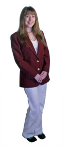 Ladies Classic Burgundy Blazer