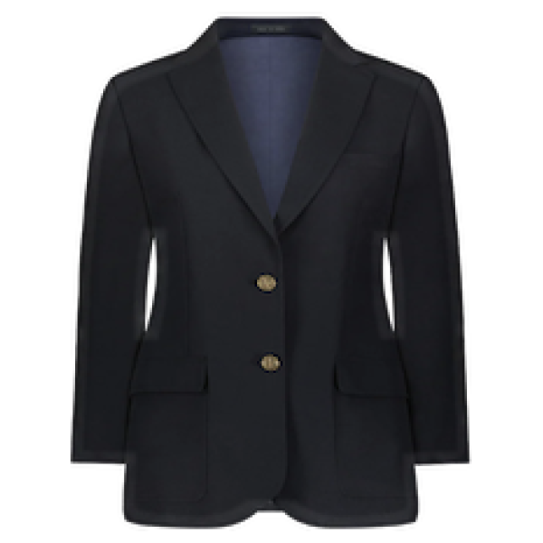 Ladies Classic Dark Navy Blue Blazer - Image 3