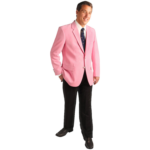 Men's Contemporary Pink Blazer