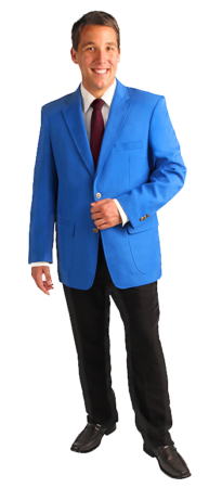 Men's Classic Royal Blue Blazer - Image 3